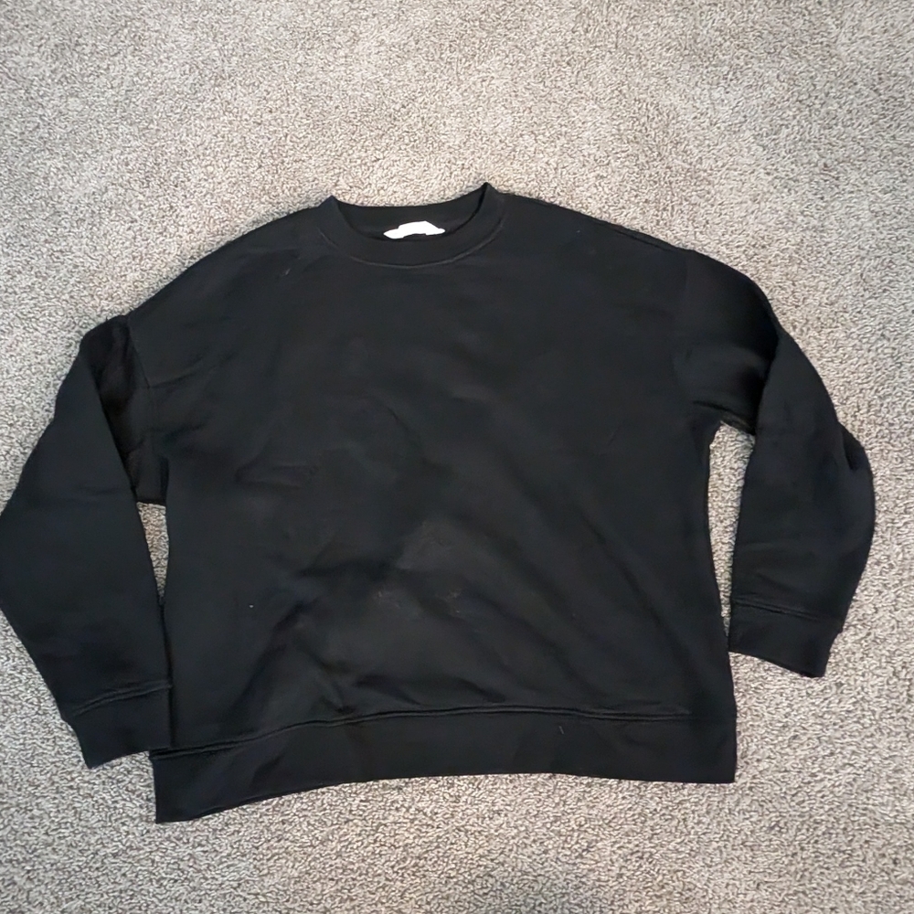 Primark Men's Classic Black Crewneck Sweater Size L